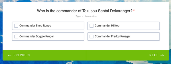 Who is the commander of Tokusou Sentai Dekaranger?