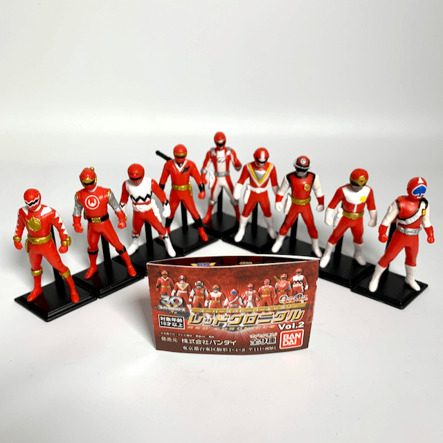 [LOOSE] Super Sentai Hero Gallery: Capsule Toy Red Chronicle Set RARE  (Vol. 2 + 3 + 4 Complete Set) | CSTOYS INTERNATIONAL